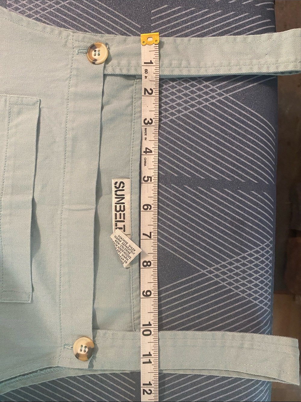 Sunbelt Light Blue Cotton Pinafore Midi Dress - Picture 10 of 10